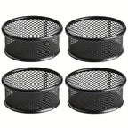 4 Pcs Metal Clip Storage Tubes Two Colours | StorageOZ