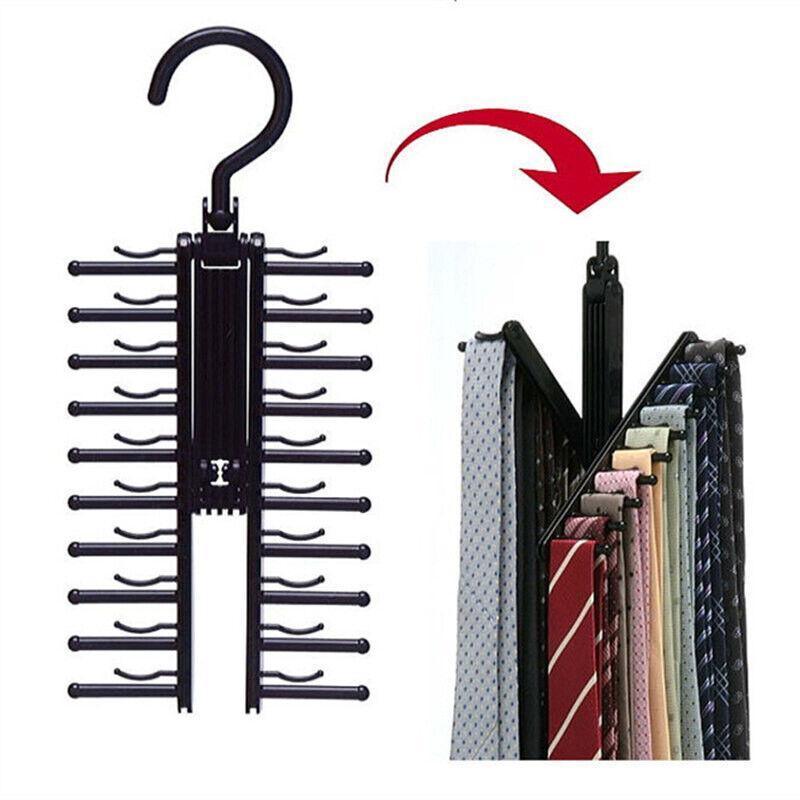 360 Rotating Tie Hanger Holds 20 Accessories | StorageOZ