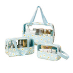 3 Pcs Printed PVC Makeup Bags Four Colours | StorageOZ