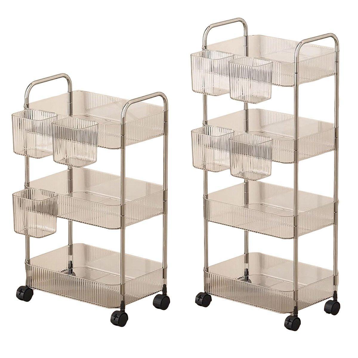 Mobile Acrylic Storage Rack 3 or 4 Tiers | StorageOZ
