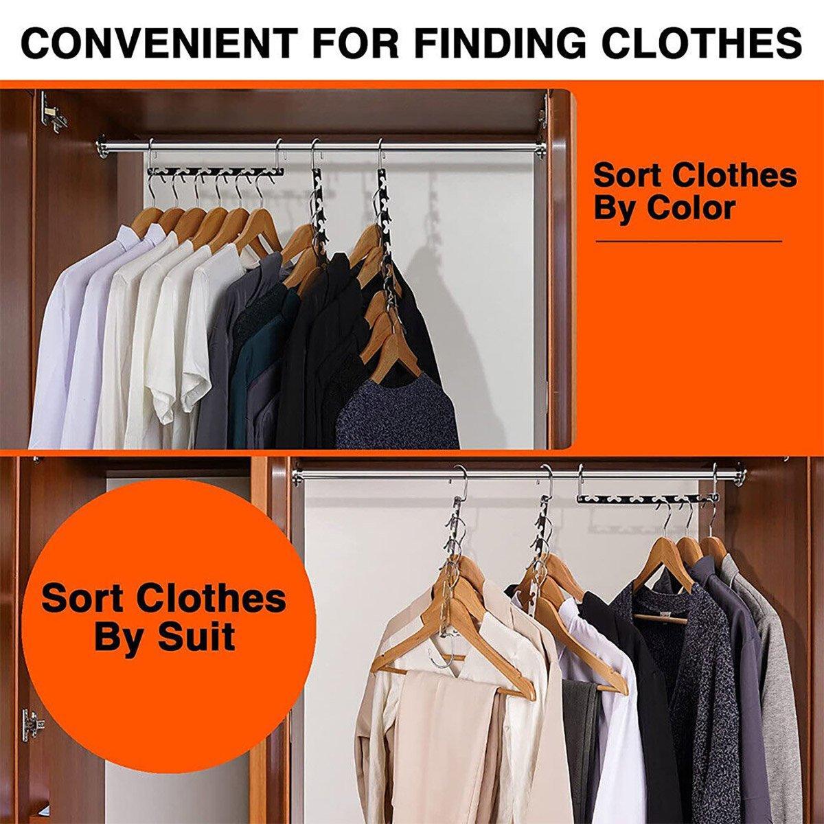 Metal Swivel Space Saving Hangers Four Packs | StorageOZ