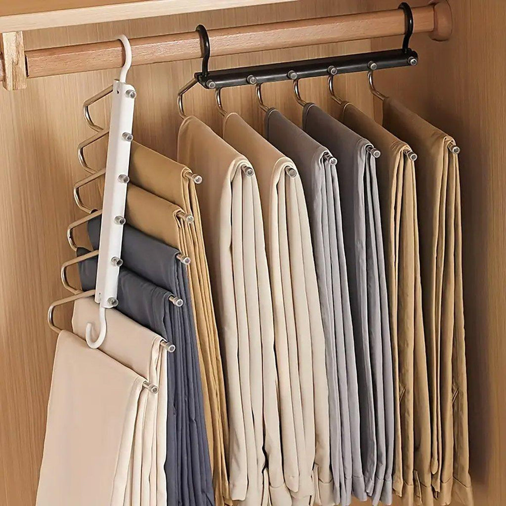 Stainless Folding Pants Rack Two Colours | StorageOZ