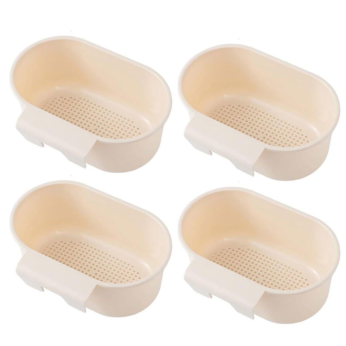 4 Pcs Sink Hanging Drain Baskets Two Colours | StorageOZ