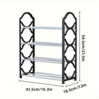 4 Tier Shoe Rack in Three Colours Organiser | StorageOZ