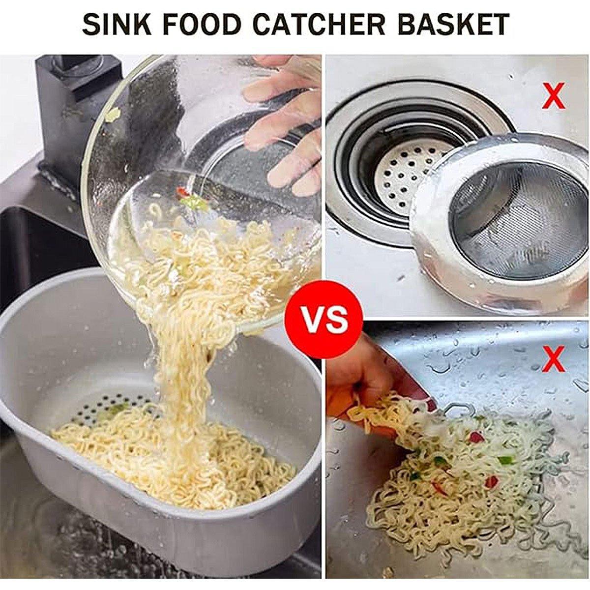 4 Pcs Sink Hanging Drain Baskets Two Colours | StorageOZ
