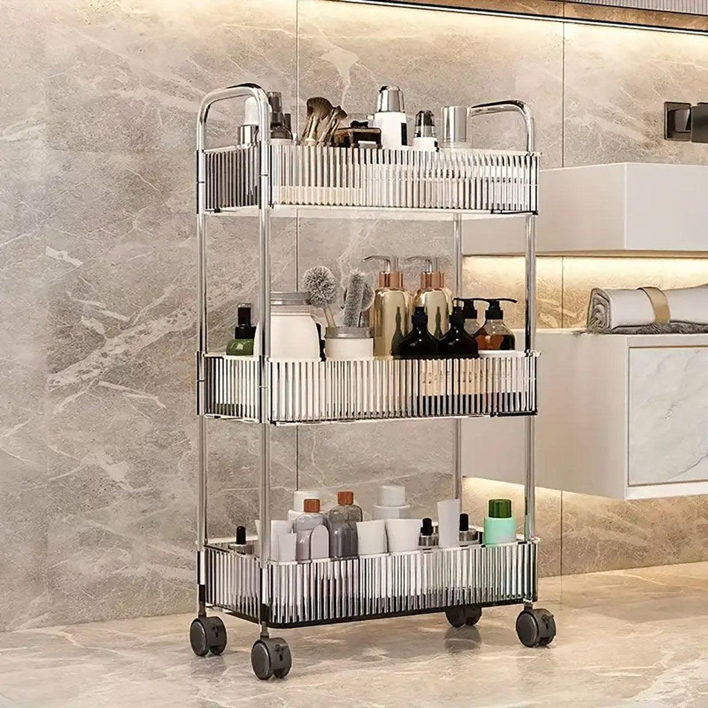 Mobile Acrylic Storage Rack 3 or 4 Tiers | StorageOZ