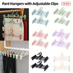 10 Pcs Clip Trouser Hangers in Six Colours | StorageOZ