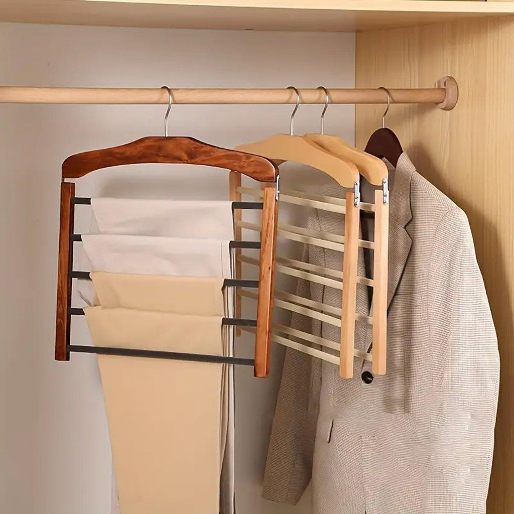 Hanging Wooden Trouser Rack for Wardrobe | StorageOZ