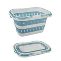 Folding Plastic Laundry Basket Two Colours | StorageOZ