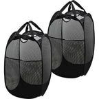 2 Pcs Foldable Mesh Laundry Hamper Basket | StorageOZ