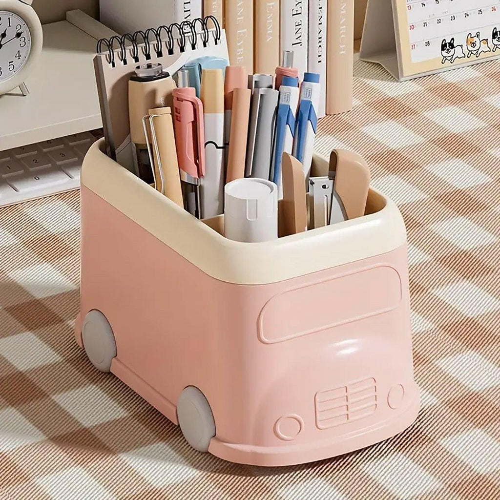 Bus Cartoon Desktop Pen Holder Two Colours | StorageOZ
