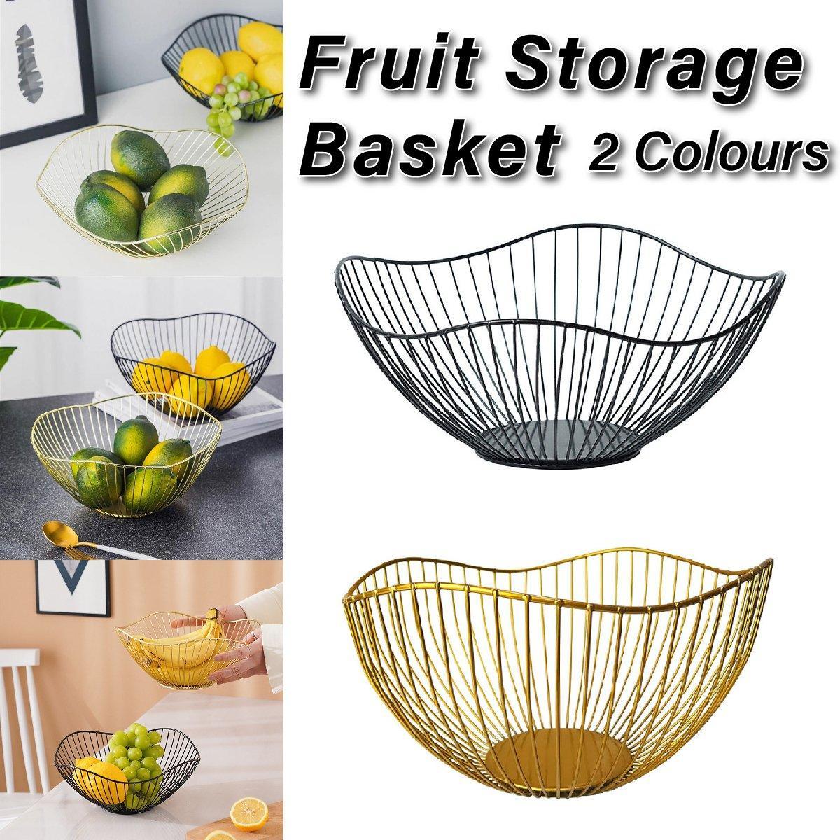 Large Iron Fruit Storage Basket Two Colours | StorageOZ