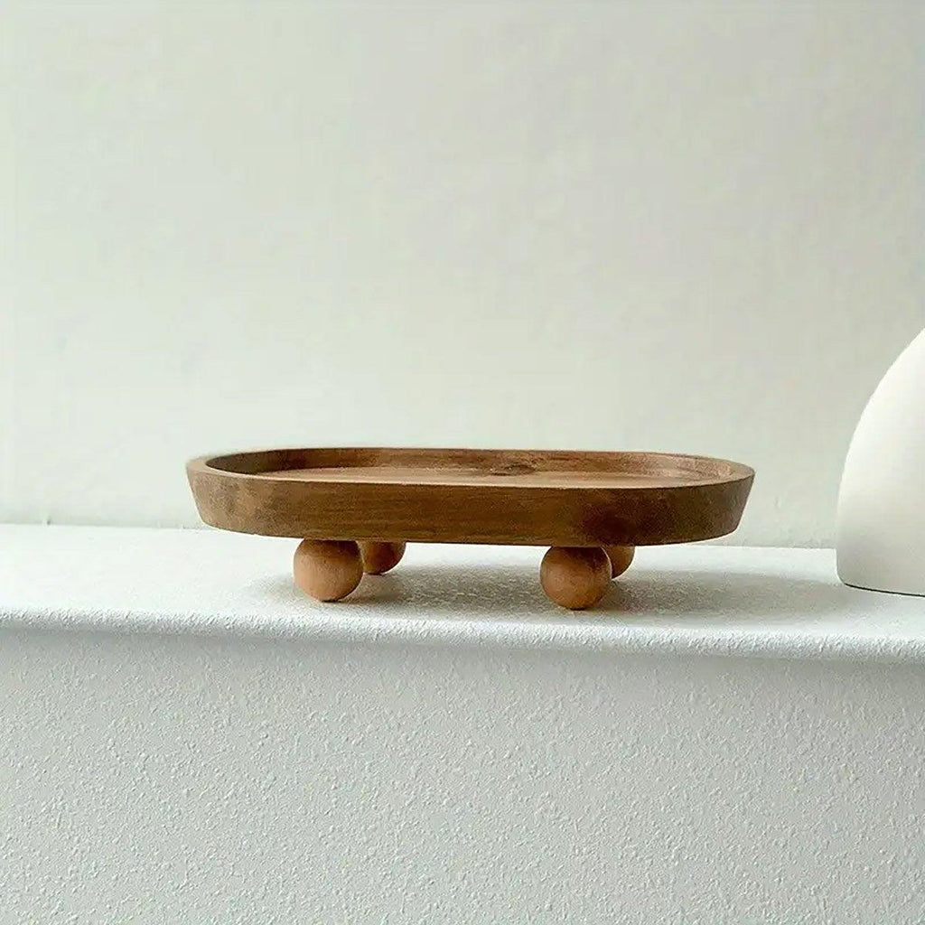 Wooden Oval Tray Home Storage Display Set | StorageOZ
