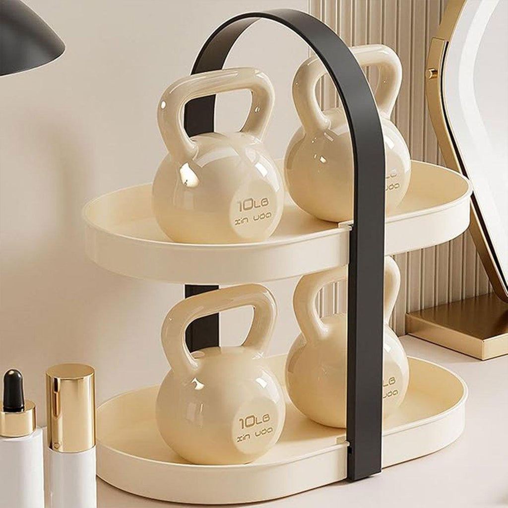 Two Tier Desktop Beauty Storage Rack Two Colours | StorageOZ