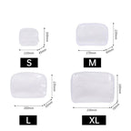 4 Pcs Clear Wash Bags Travel Organiser Set | StorageOZ
