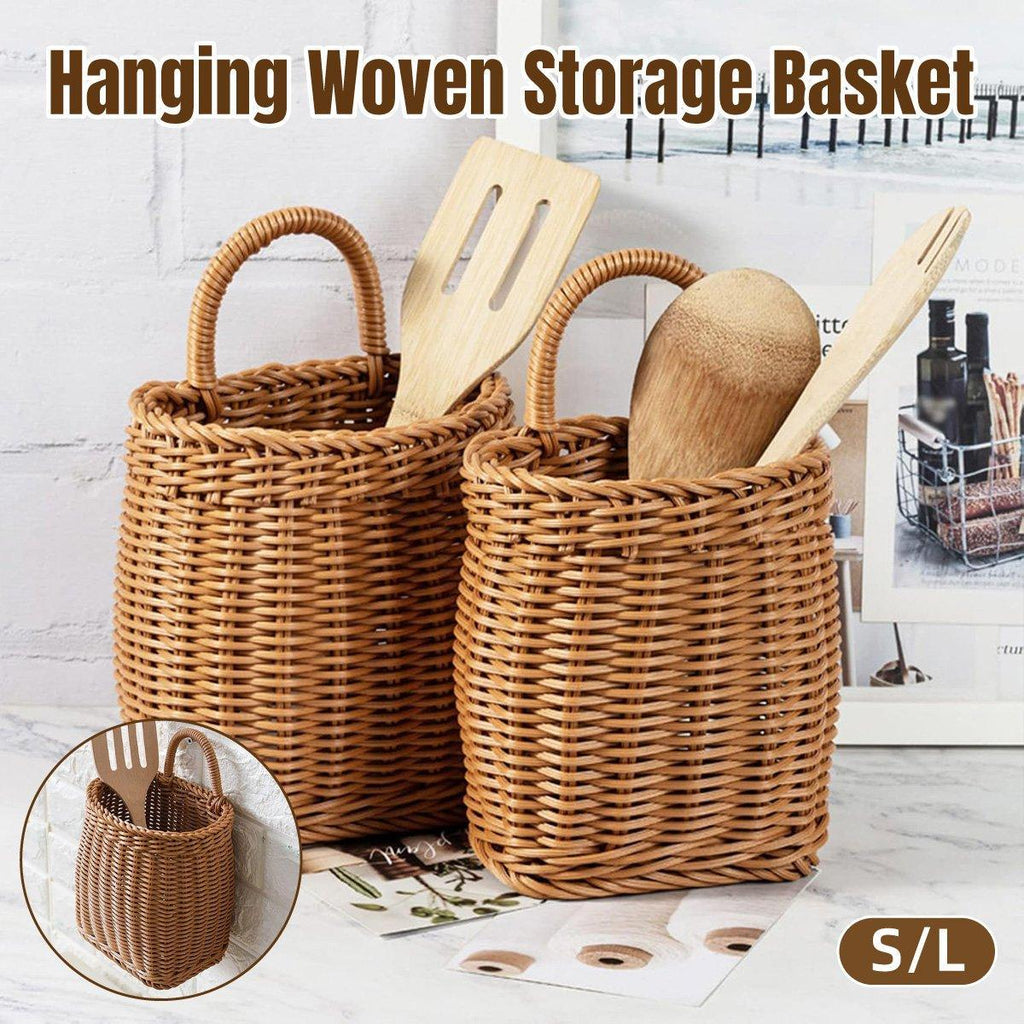 Rattan Style Hanging Basket in Two Sizes | StorageOZ