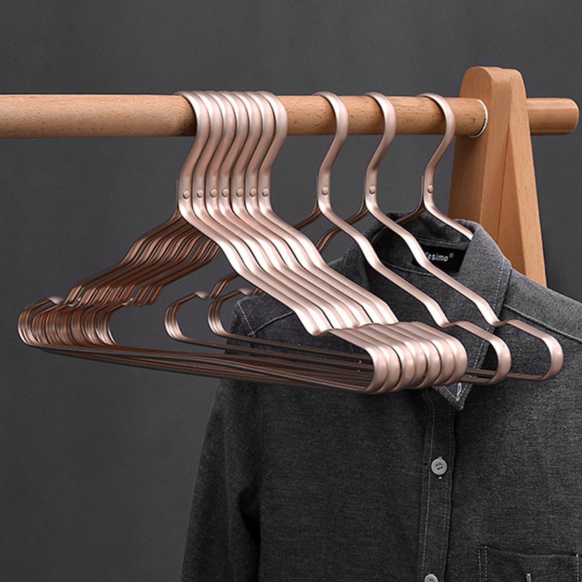 10 Pcs Aluminium Clothes Hangers Two Colours | StorageOZ