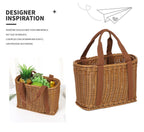 Rattan Style Woven Storage Basket Two Sizes | StorageOZ