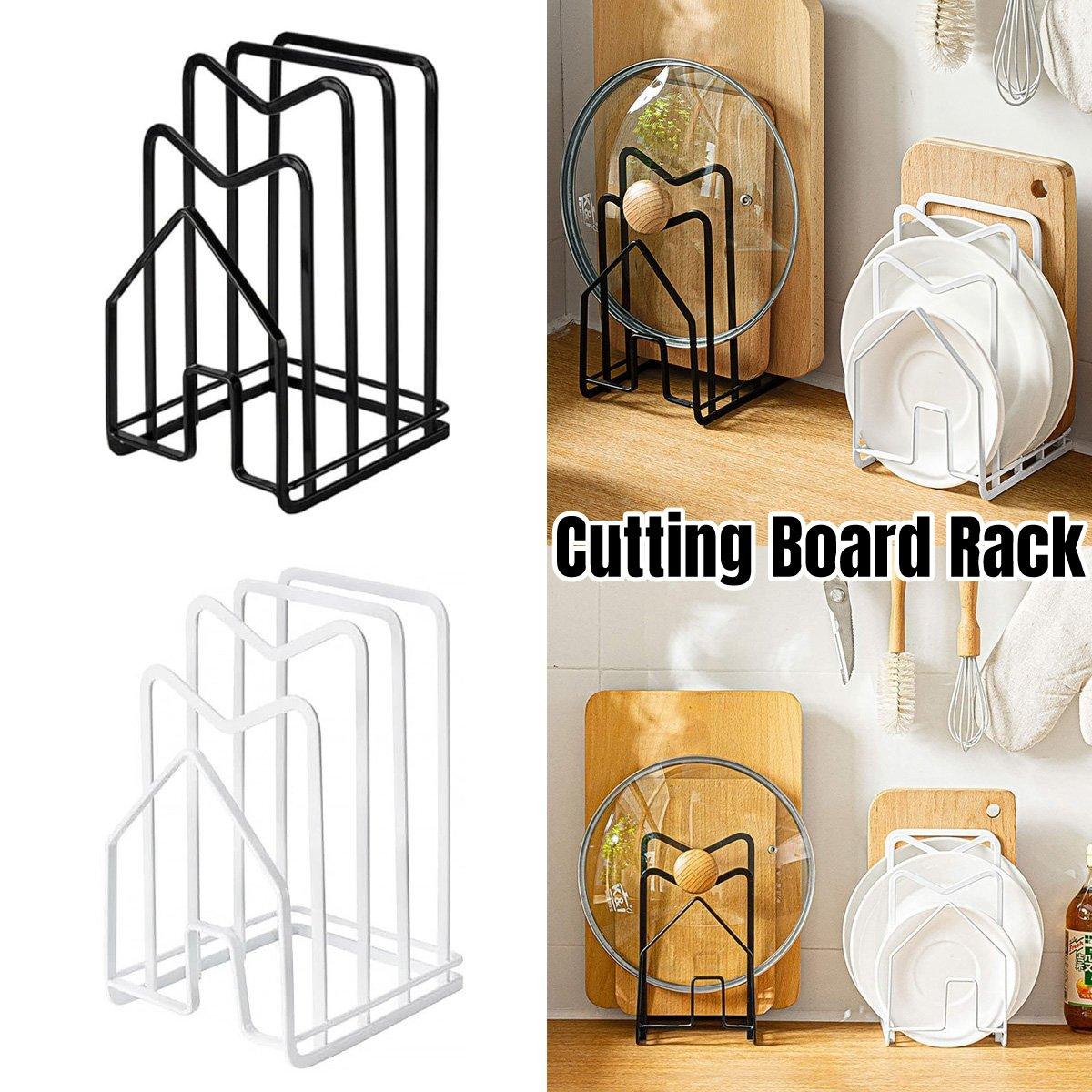 Pot Lid Chopping Board Rack in Two Colours | StorageOZ