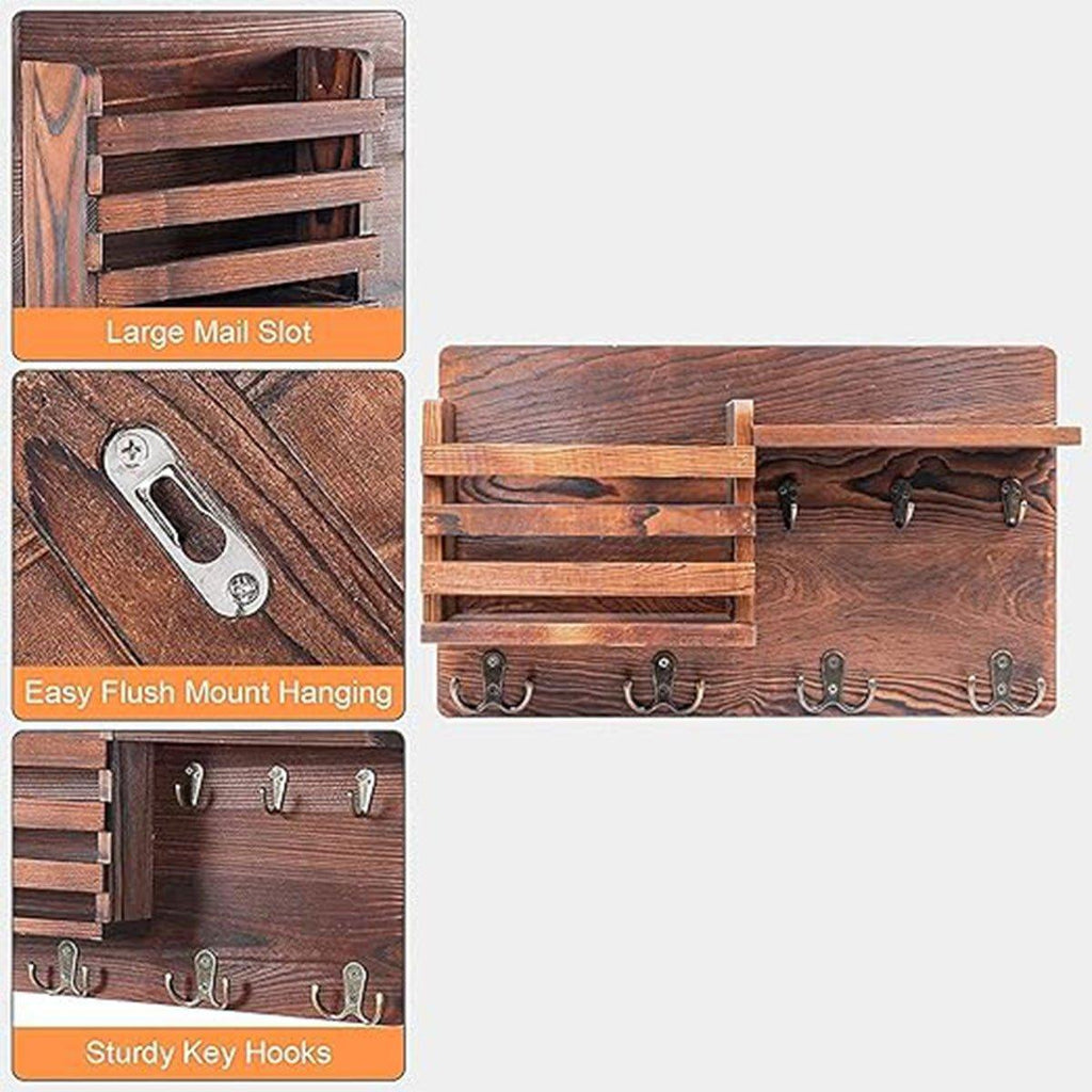 Wood Look Wall Shelf Storage Organiser Set | StorageOZ