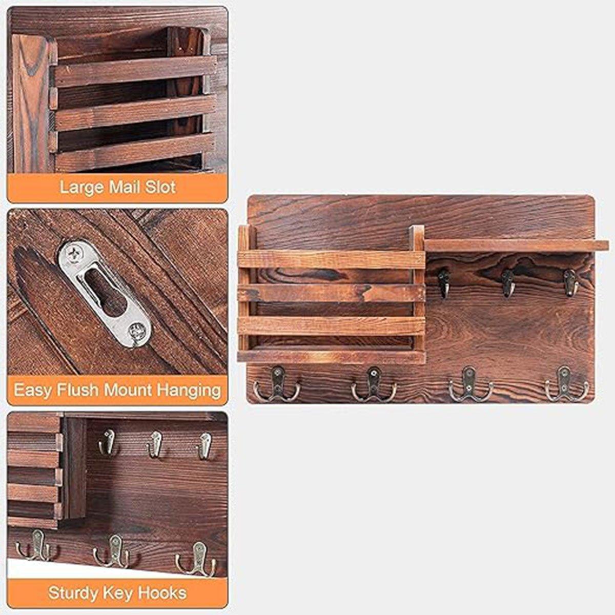 Wood Look Wall Shelf Storage Organiser Set | StorageOZ