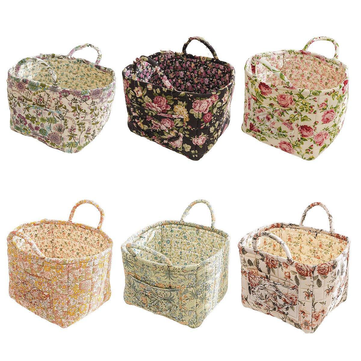 Floral Fabric Storage Basket in Six Prints | StorageOZ