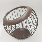 Brown Iron Fruit Storage Basket with Open Wire | StorageOZ