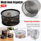 4 Pcs Metal Clip Storage Tubes Two Colours | StorageOZ