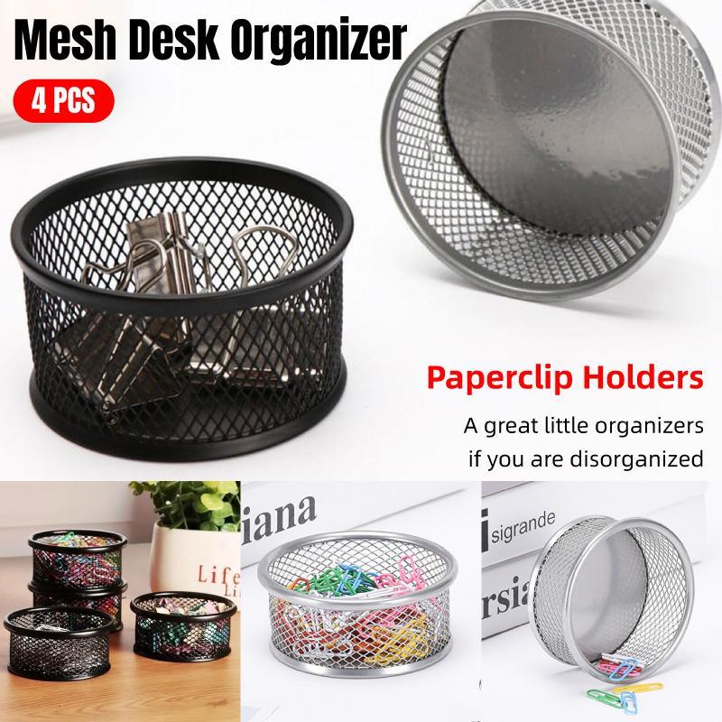 4 Pcs Metal Clip Storage Tubes Two Colours | StorageOZ