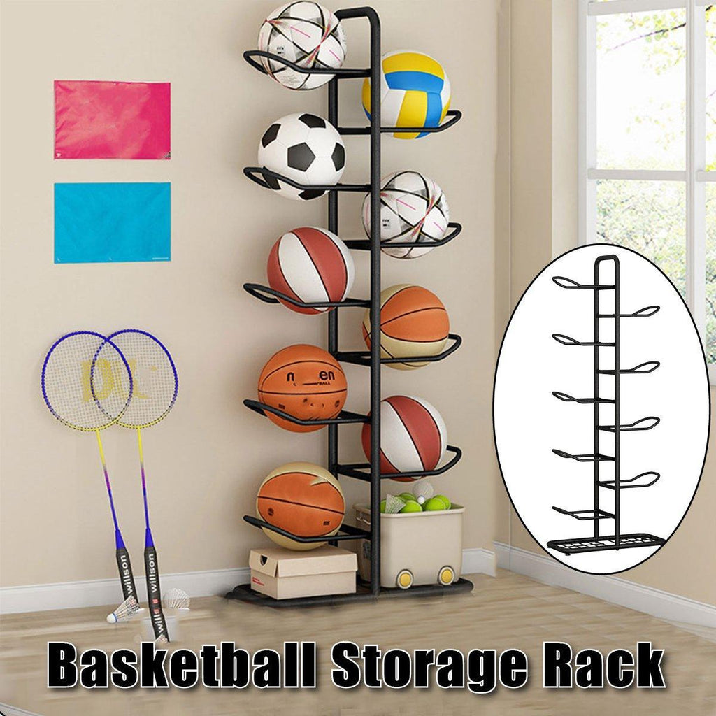 Multi Layer Basketball Storage Rack Iron Frame | StorageOZ