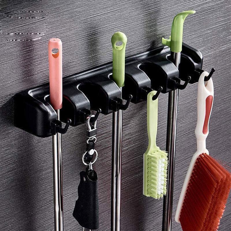ABS Spring Clamp Mop Holder in Two Colours | StorageOZ