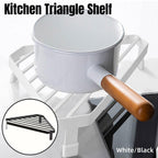 Metal Triangle Corner Kitchen Shelf Two Colours | StorageOZ