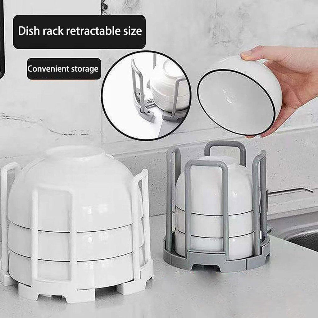2 Pcs Retractable Bowl Drain Racks Two Colours | StorageOZ