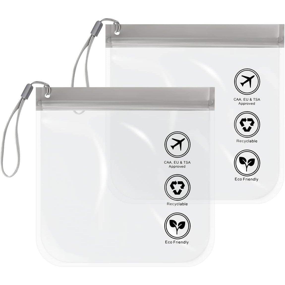10 Pcs EVA Frosted Zipper Pouches Two Colours | StorageOZ