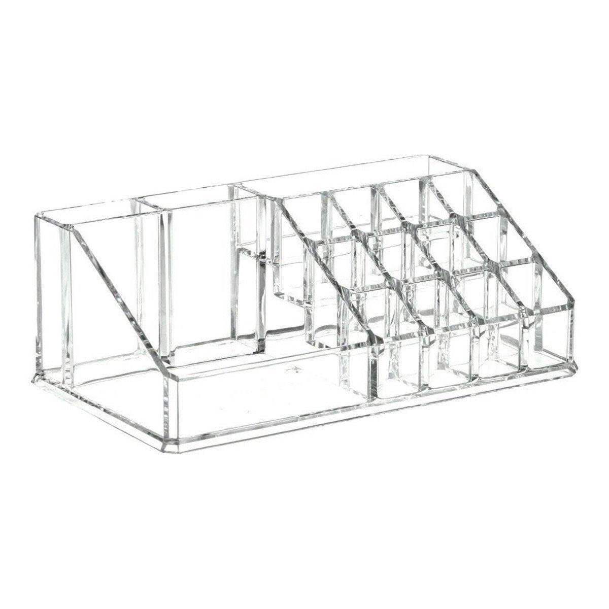 Clear Multi Grid Desktop Storage Box Organiser | StorageOZ