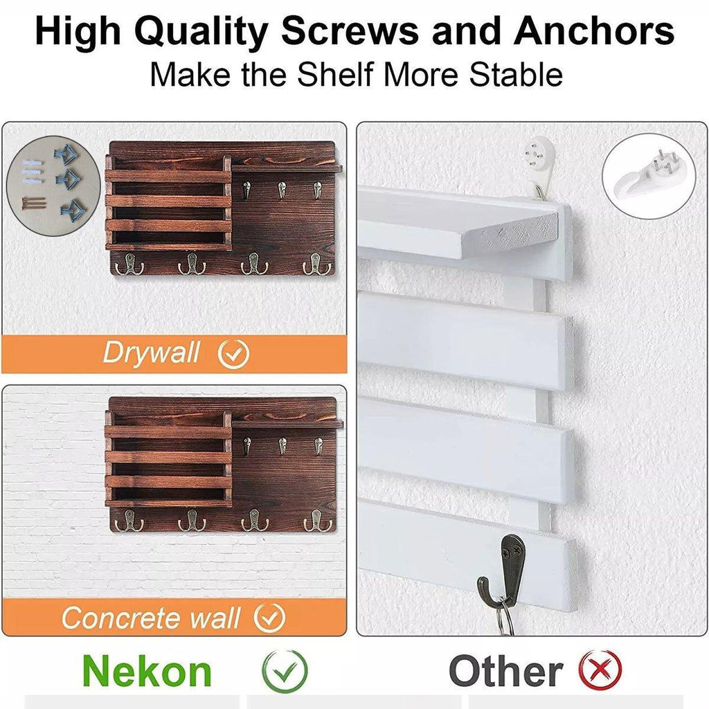 Wood Look Wall Shelf Storage Organiser Set | StorageOZ