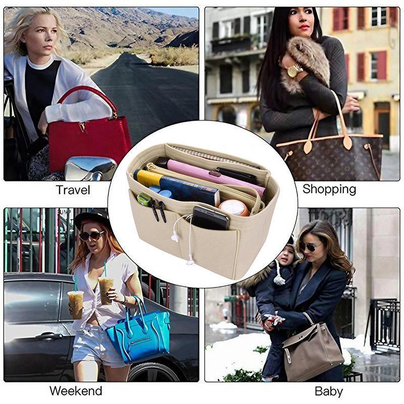 Felt Handbag Inserts Several Sizes Organiser | StorageOZ