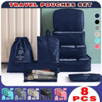 8 Pcs Waterproof Packing Cubes Six Colours | StorageOZ