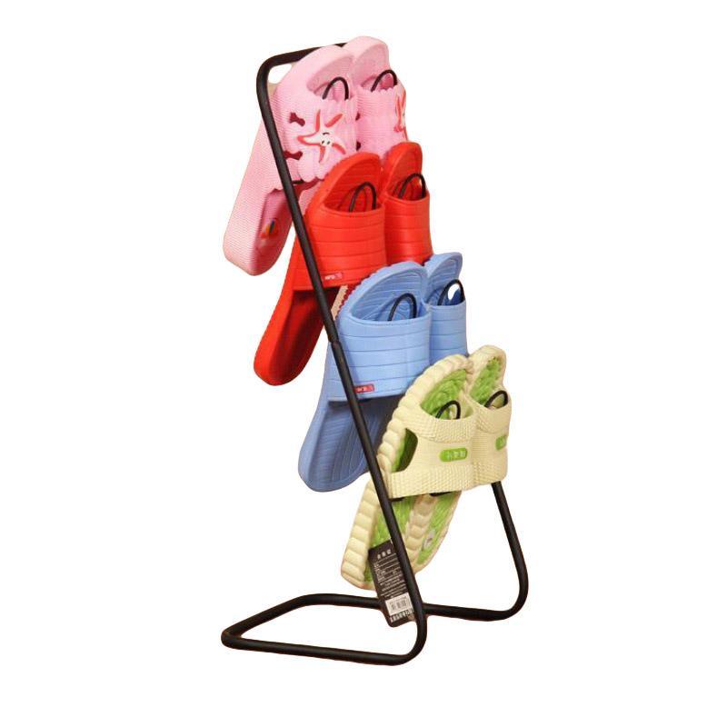 2 Tier Iron Slipper Rack with Drain Tray | StorageOZ