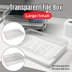A4 Transparent File Storage Box Two Sizes | StorageOZ