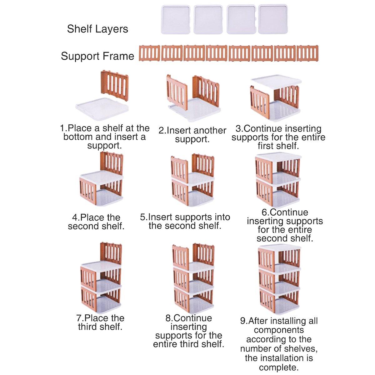 Vertical Shoe Rack 7 or 8 Tiers Three Colours | StorageOZ