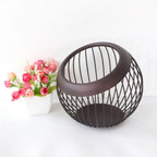 Brown Iron Fruit Storage Basket with Open Wire | StorageOZ