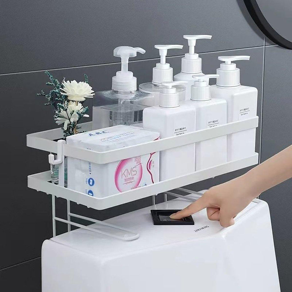 Stainless Bathroom Wall Storage Rack Two Colours | StorageOZ