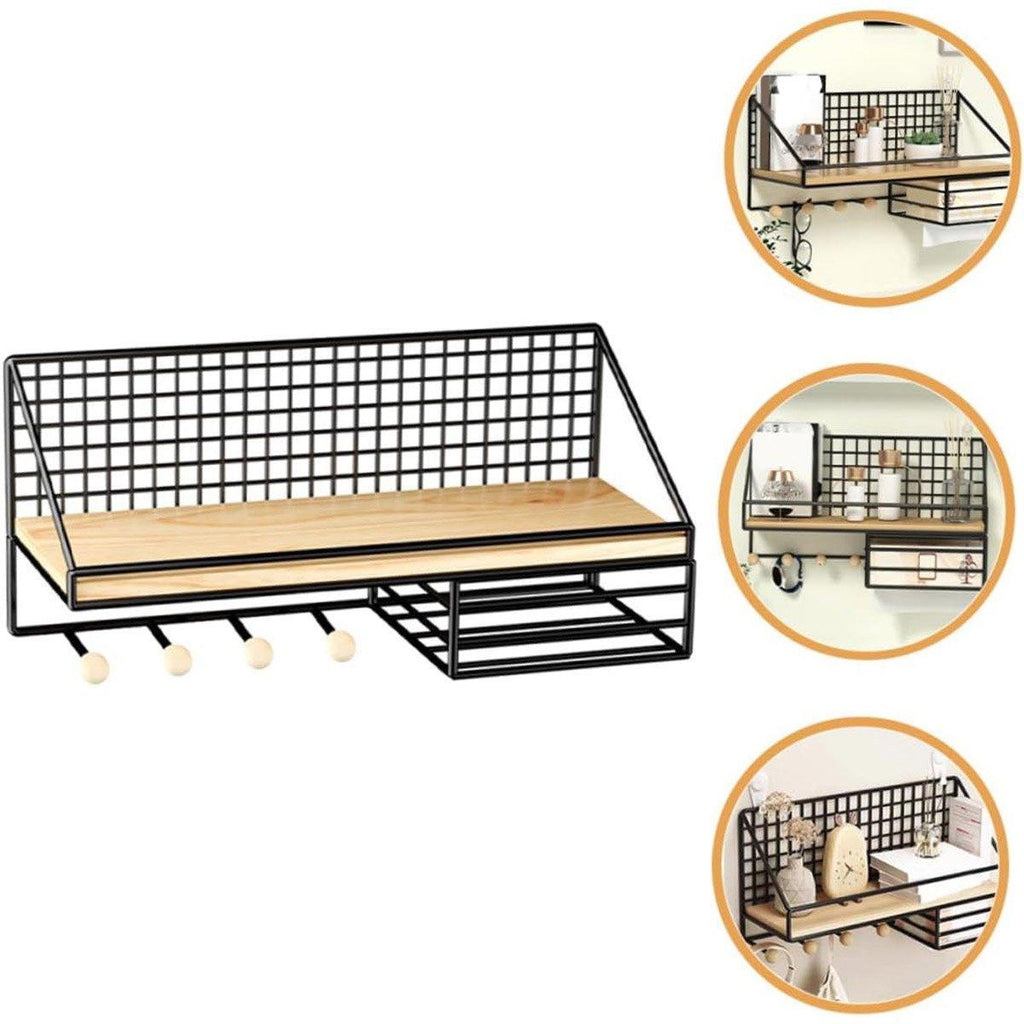 Iron Wood Wall Storage Rack Four Variants | StorageOZ