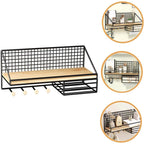 Iron Wood Wall Storage Rack Four Variants | StorageOZ