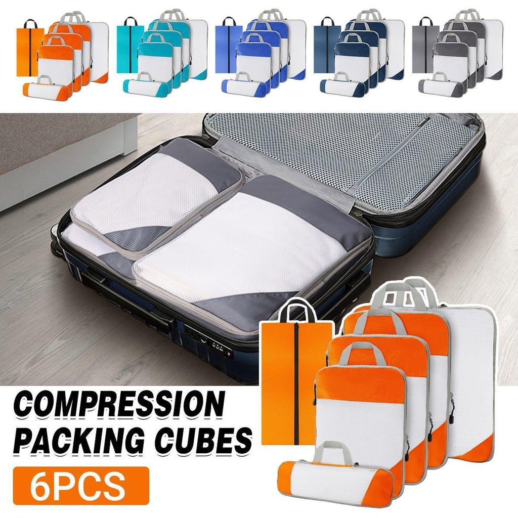 6 Pcs Mesh Travel Storage Bags Five Colours | StorageOZ
