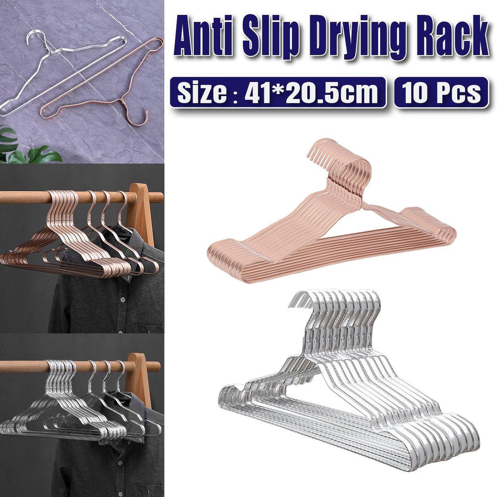 10 Pcs Aluminium Clothes Hangers Two Colours | StorageOZ