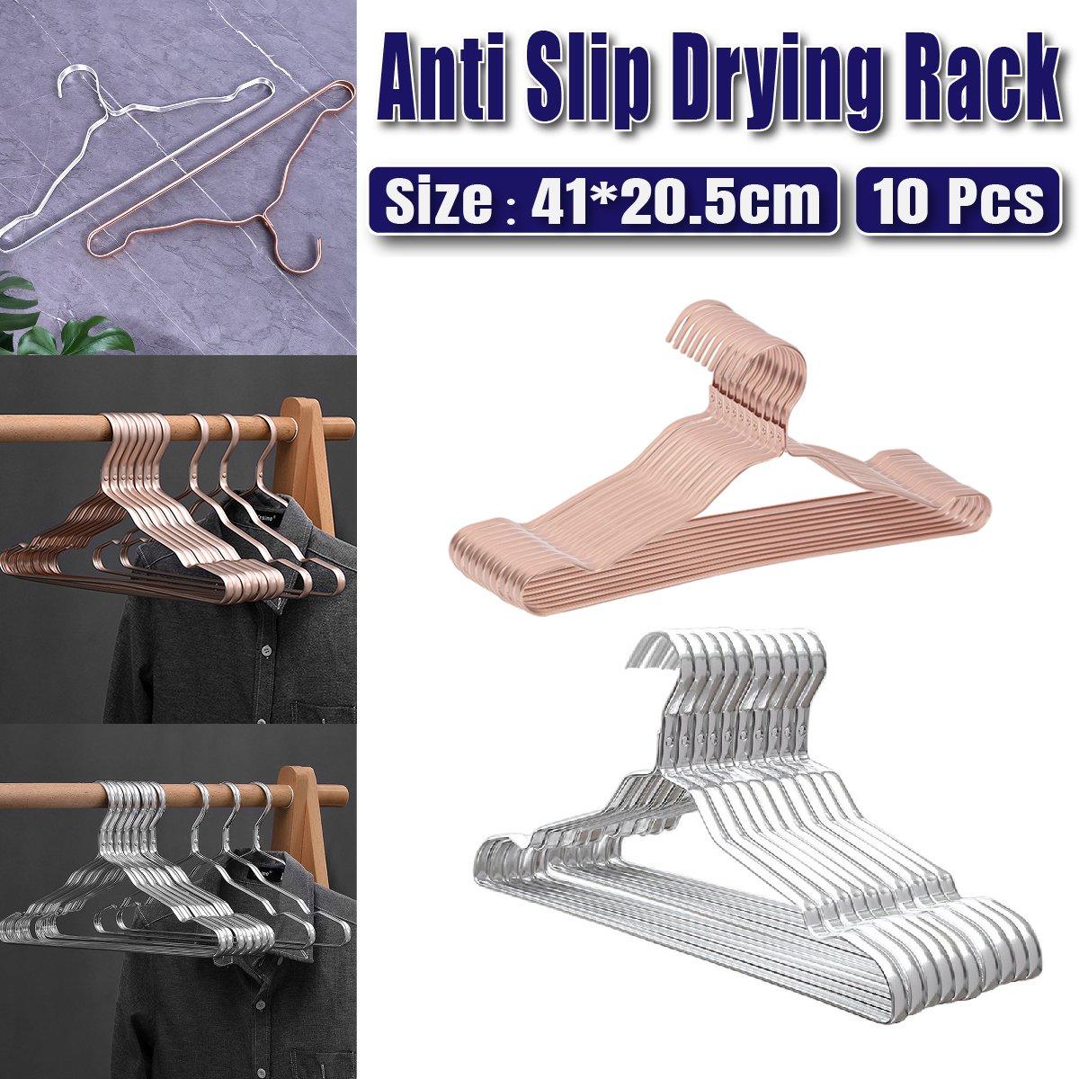 10 Pcs Aluminium Clothes Hangers Two Colours | StorageOZ