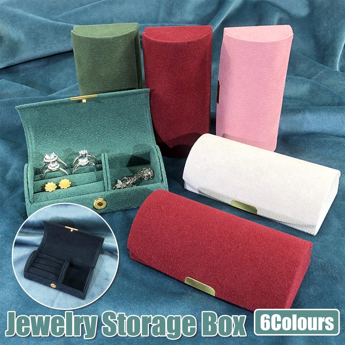 Flannel Travel Jewellery Case Six Colours | StorageOZ