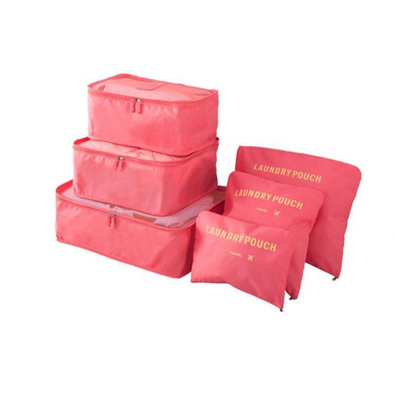 6 Pcs Luggage Organiser Set Seven Colours | StorageOZ